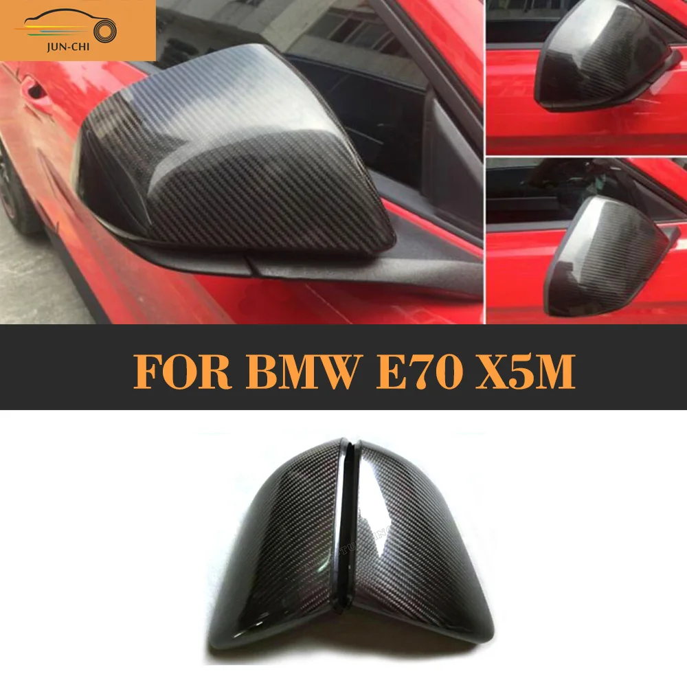 

Carbon fiber Add on side Rear view mirror cove Case for BMW E70 X5M 2007 2008 2009 2010 2011 2012 2013 Car Cover
