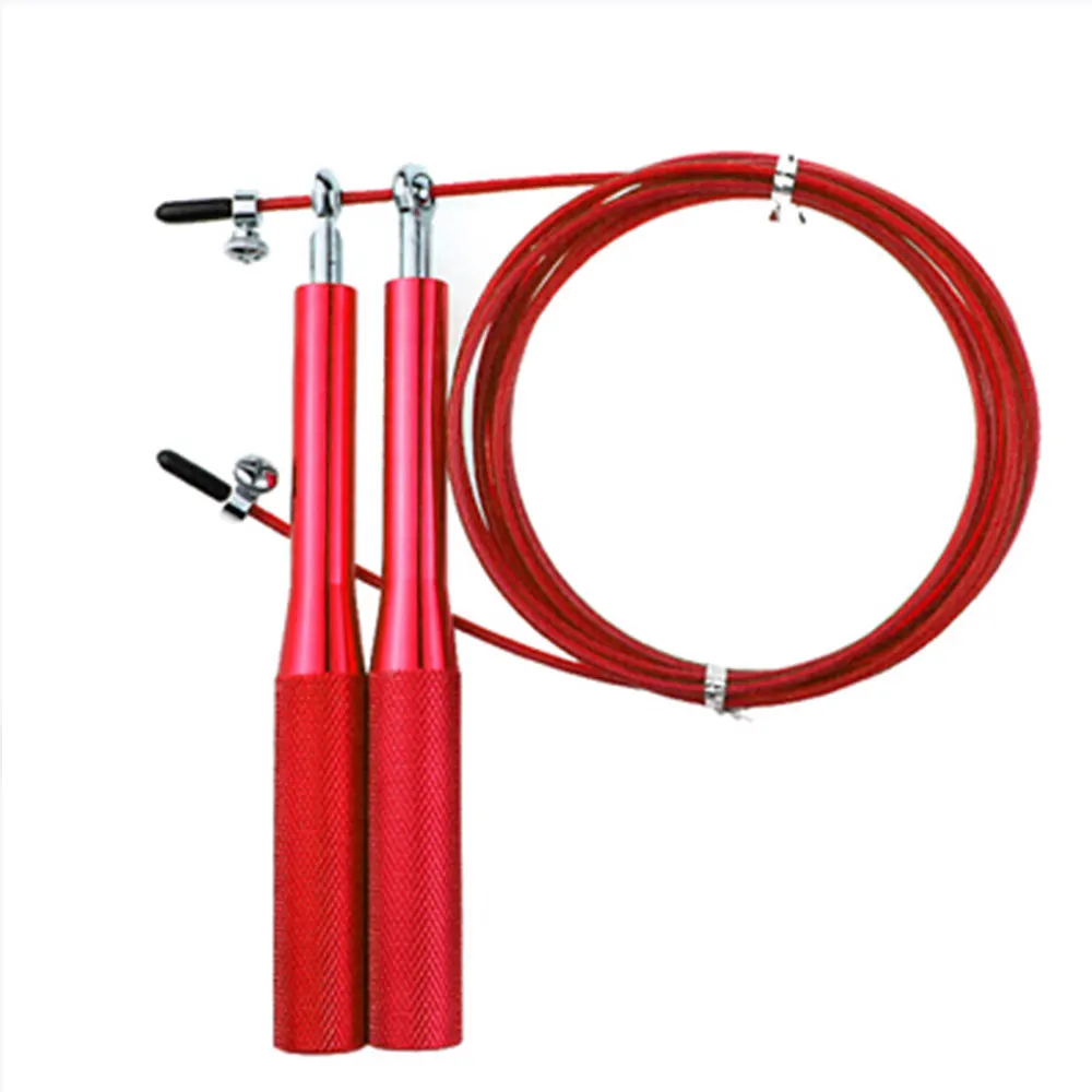 3 м Регулируемый Скакалка скорость стальная проволока ручка скакалки Кроссфит