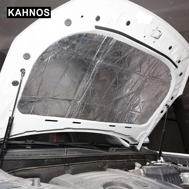 Шумоизоляция автомобиля 100 см X 140 см автомобиль грузовик капот шумоизоляция коврик Шум Управление Deadener Алюминий Фольга мертвящей шумоизоляция для автомобиля