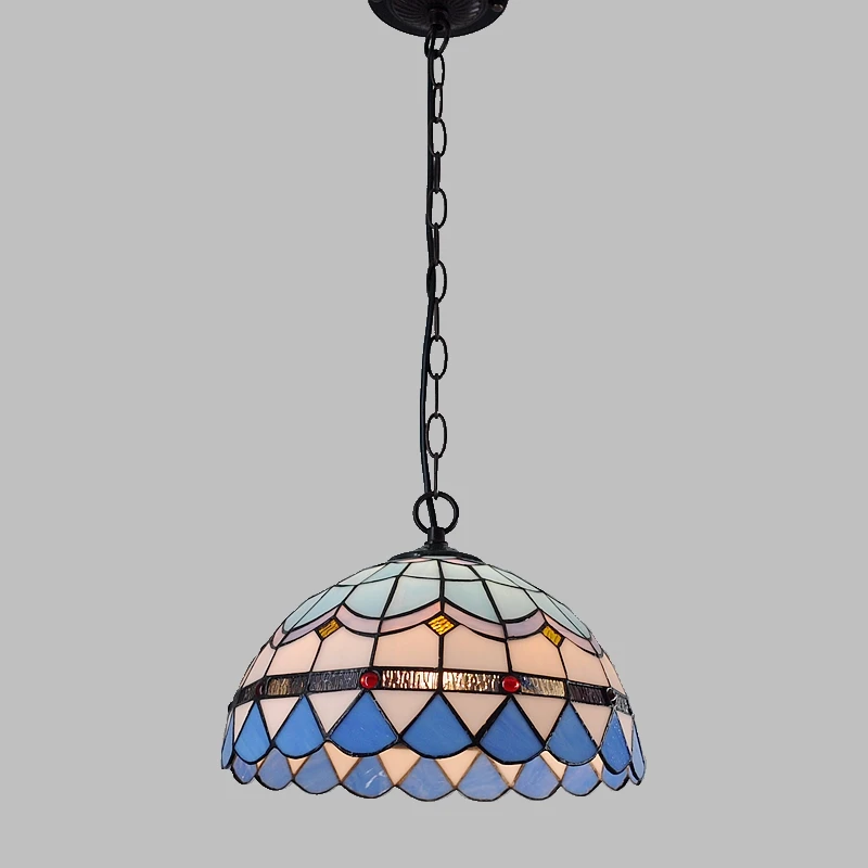 12 дюймов простой европейский стиль современный ресторан droplight Tiffany стекло