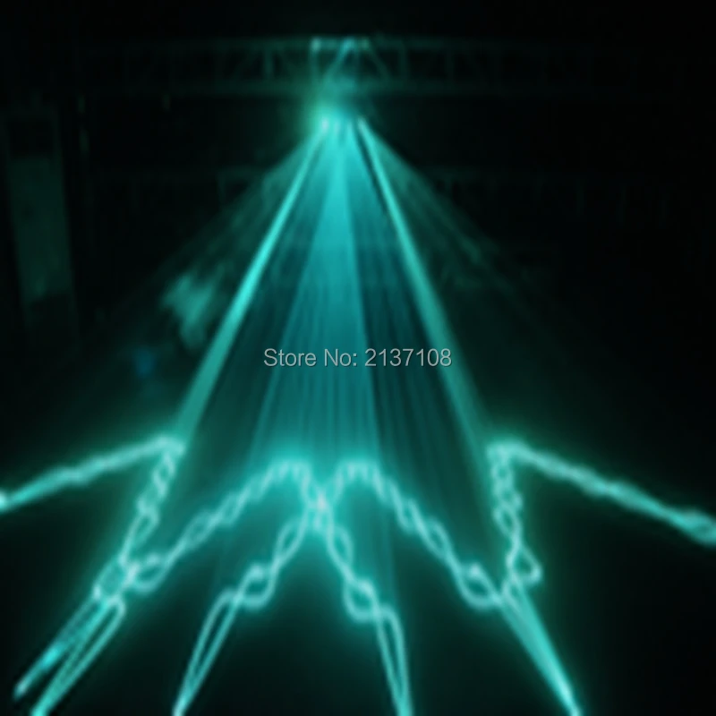 50 Вт 4 головки 7 цветов лазерный проектор DMX512 Luces DJ Disco семейные вечерние Клубные
