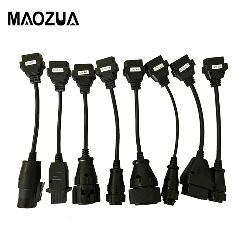 Высокое качество Полный комплект 8 шт. кабели для грузовиков OBD 2 диагностический