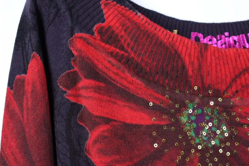 Хлопок испанский DEG весна и осень вязаный свитер XS-XXL