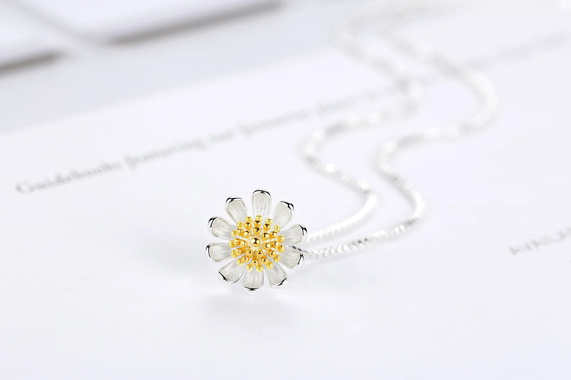 KITEAL High Quality pendant for female chrysanthemum sunflower fine small flowers collares charm | Украшения и аксессуары