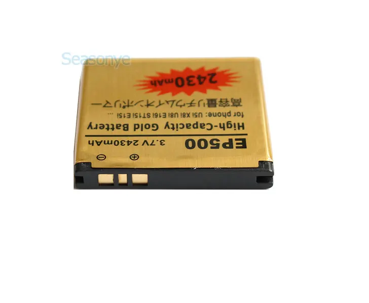 Seasonye 2 шт./лот 2430 мАч EP500 Золотая сменная батарея для Pro W8 WT18i ST15i E15i SK17i E16i Mini X8 X8i X7 U5i +
