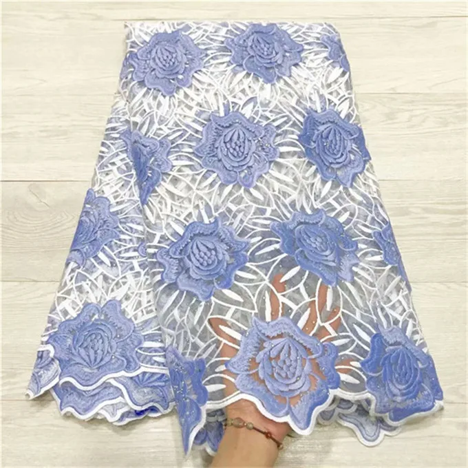 2019 зеленая гипюровая африканская кружевная ткань высокого качества французская