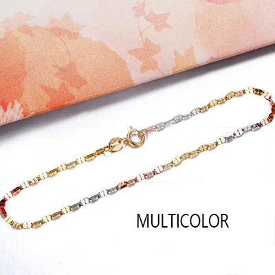 Multicolor Женские браслеты из чистого золота 18 К, хорошее ювелирное изделие, подарок на четыре клевера, тонкие трендовые однотонные браслеты 750 пробы, вечерние браслеты - Цвет камня: Multicolor