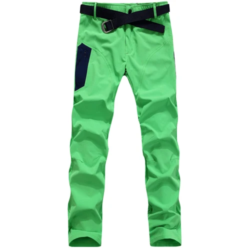 Green RAY GRACE женские быстросохнущие штаны для походов, рыбалки, летних видов спорта на открытом воздухе, дышащие, для бега, фитнеса, лоскутные женские эластичные брюки - Цвет: Green