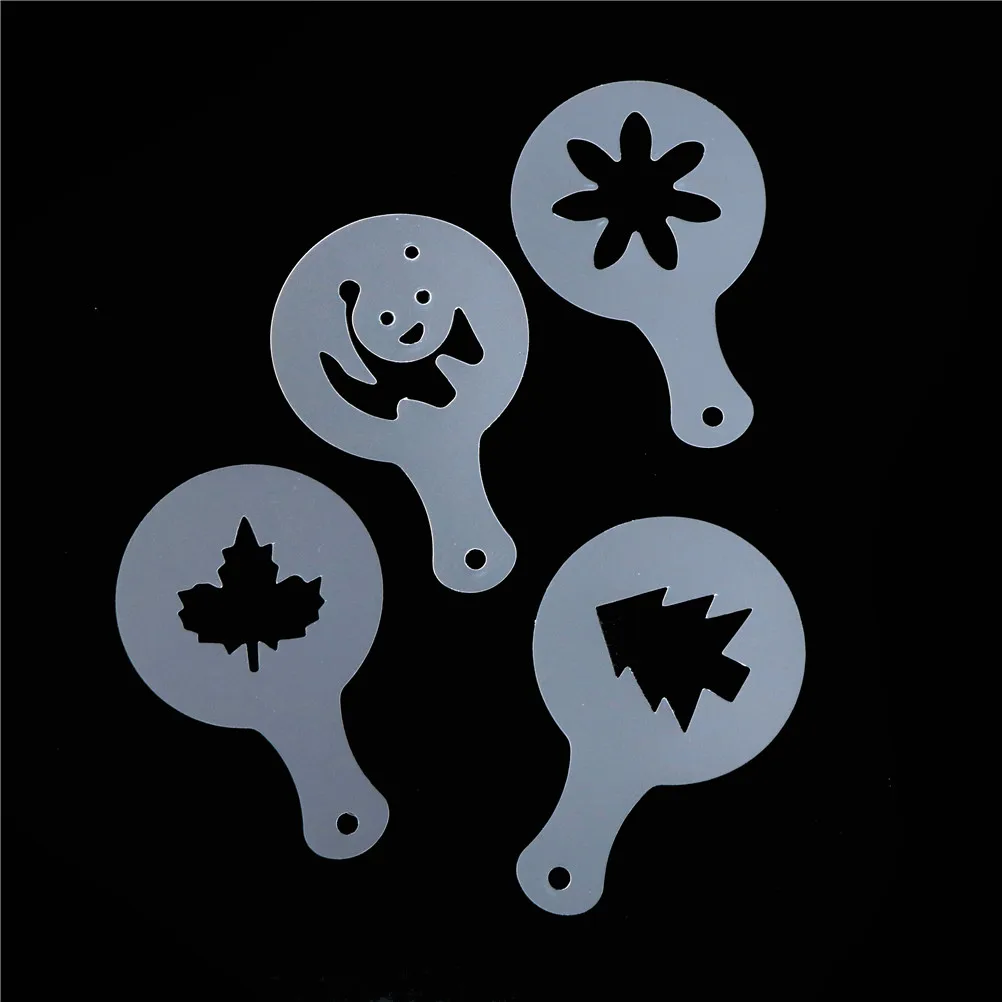 Новые Вечерние Сделай Сам фантазии капучино торт трафарет для выпечки шаблон