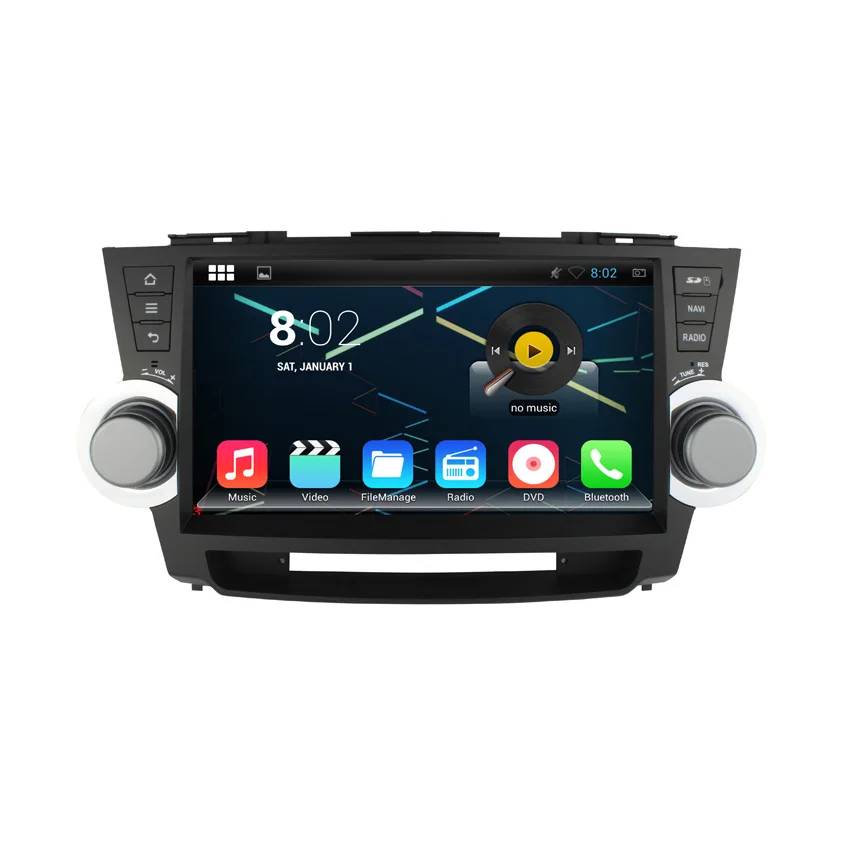 Liislee для Toyota Highlander 2011~2014 Андроид автомобильный Bluetooth стерео GPS навигационный плеер с мультитач-экраном.