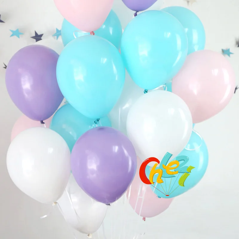 Style 4 30 шт./лот, синие прозрачные белые круглые шары, Прозрачные Шары, латексные гелиевые поплавок, для дня рождения, вечеринки, для детского душа, свадебные декоративные шары - Цвет: Style 4