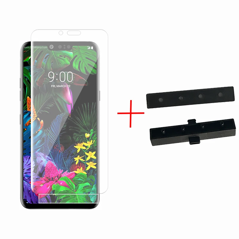 2 Pcs Front &amp Back Smart Guide Tool Soft Film AUTO Fixed Hydrogel Full Body Screen Protector for LG G8 ThinQ 6.1&quot | Мобильные