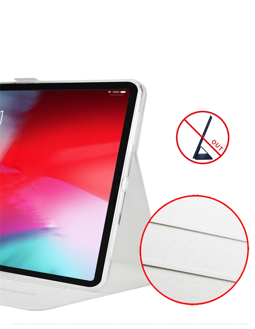 Чехол для iPad Pro 11 Smart Tablet Fundas из искусственной кожи с красочным принтом, тонкая защитная подставка для iPad pro 11