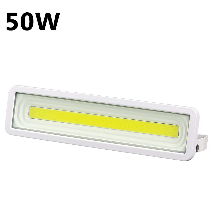 White 50W Проектор для безопасности, светодиодный прожектор, отражатель, светильники, 220 В, уличный светодиодный прожектор, 50 Вт, 100 Вт, 150 Вт, 200 Вт, водонепроницаемый прожектор - Испускаемый цвет: White 50W
