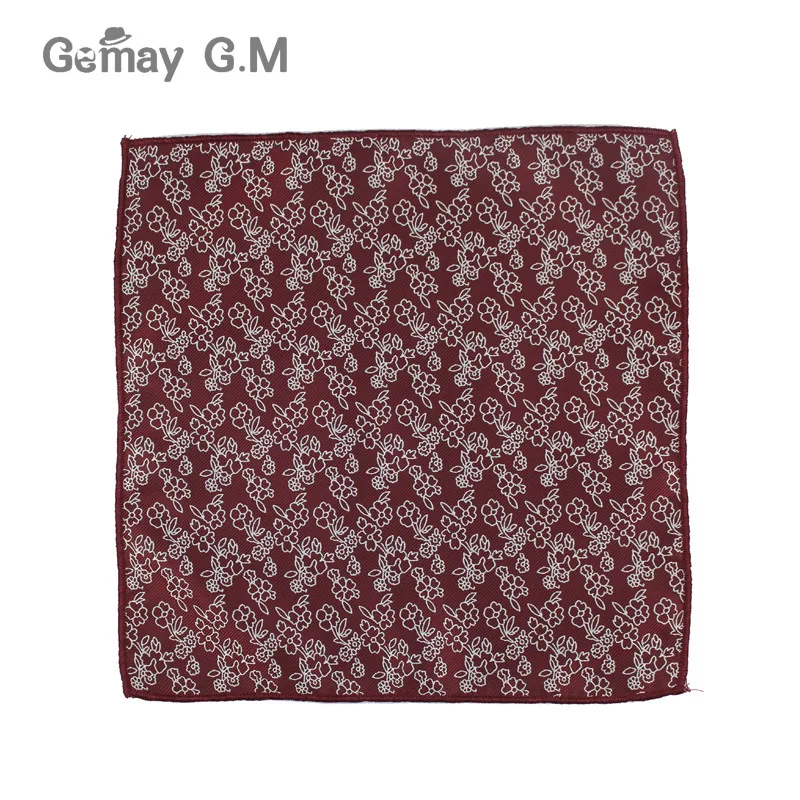 Polyester Woven Handkerchief Mens Business Suit Floral Pocket Square Hankies Classic Design Plaid Towel Hanky|design handkerchief|handkerchief