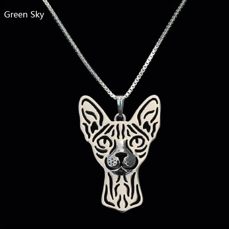 Ожерелье для кошек Sphynx резные аксессуары ручной работы золотого цвета быстрая