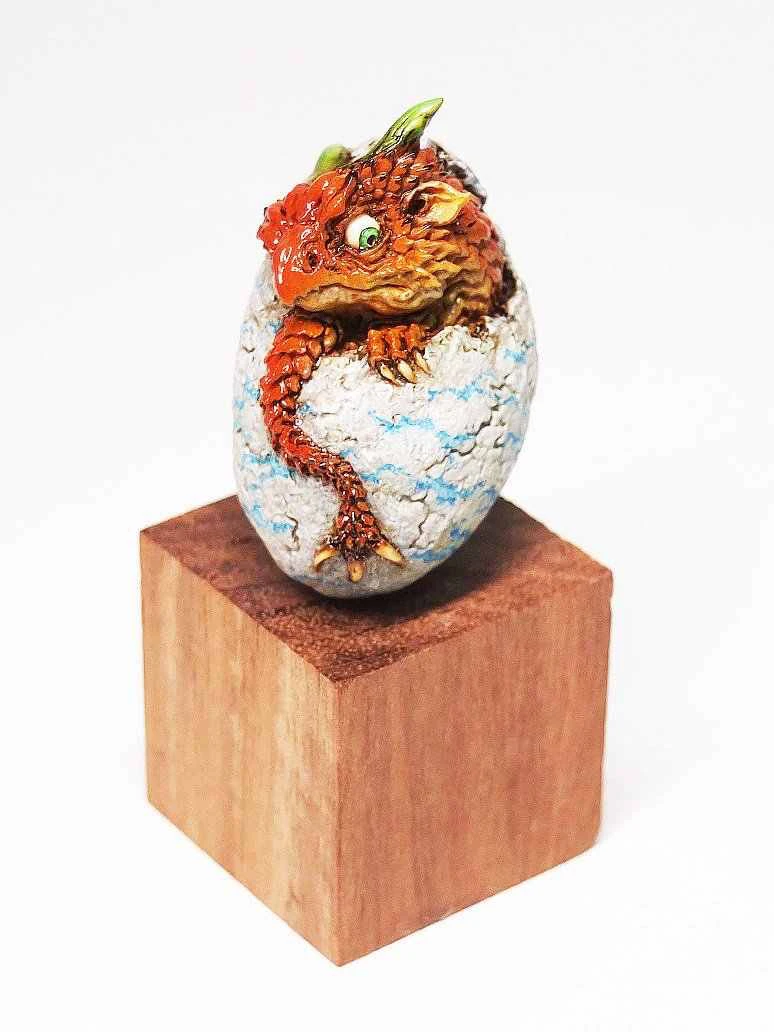 GK гаражная фигурка из смолы модель Ryu Ran с яйцами дракона WF2017|dragon egg|resin figuredragon figure |
