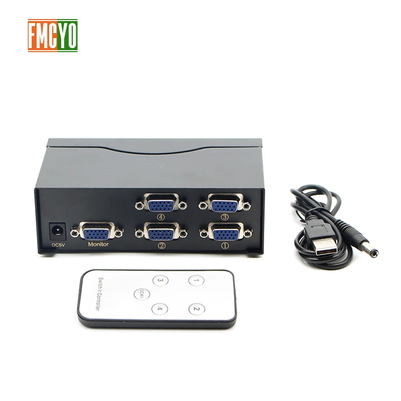 Kvm переключатель VGA 5 портов USB 2 0 KVM 1600P SVGA коммутатор разветвитель коробка для