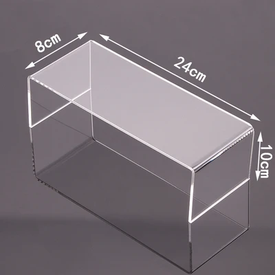 24CM 2 шт./лот, Прозрачный Акриловый U стенд для витрины, полки, фигурки, буфеты, кексы и ювелирные изделия, обувные косметические демонстрационные подставки - Цвет: 24CM