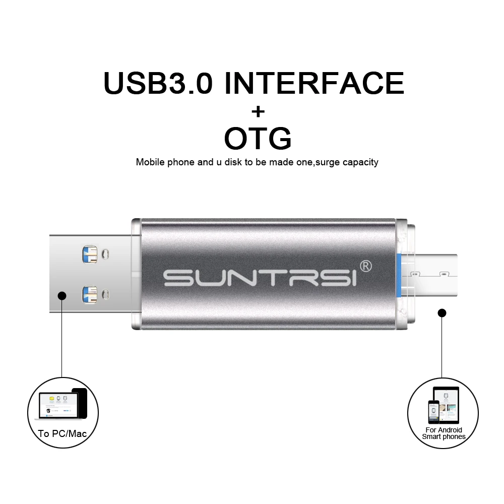 Suntrsi металлическая USB флеш-накопитель высокоскоростной 64 ГБ 32 16 память 8 Гб 3 0