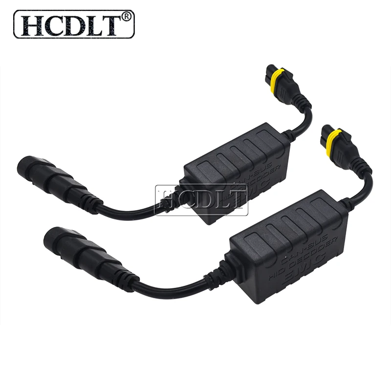 Hcdlt 2 шт. Canbus декодер HID для автомобильных фар HID Xenon комплект H1 H3 H7 H11 9005 9006 без ошибки ЕМС сигнальный подавитель пучок проводов