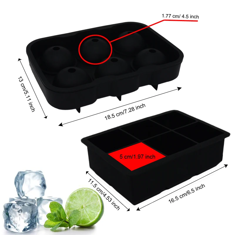 1 шт. силиконовая форма для льда 6 ячеек|silicone mold maker|ice trayball ice tray |