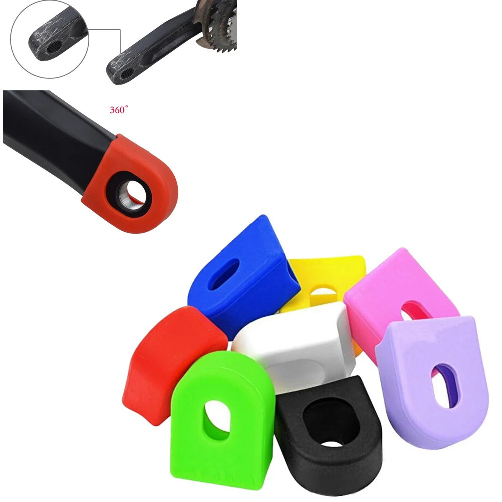 1 пара горный велосипед шоссейный велосипедный шатун защитный рукав крышка