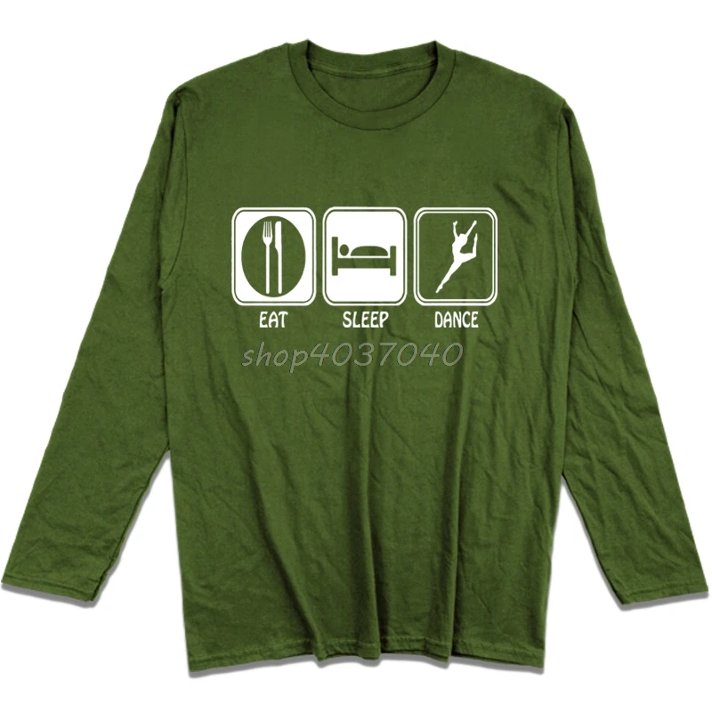 Еда. Сон. Футболка для танцев Забавные топы футболки на весну и осень