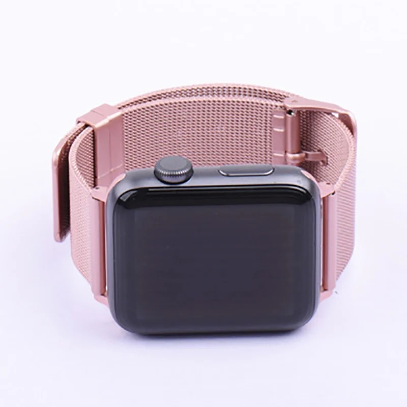 Миланский ремешок для Apple Watch 42 мм 38 40 44 мм металлический браслет из нержавеющей стали сетчатый ремень ремешок для Iwatch Serise 4 3 2 1
