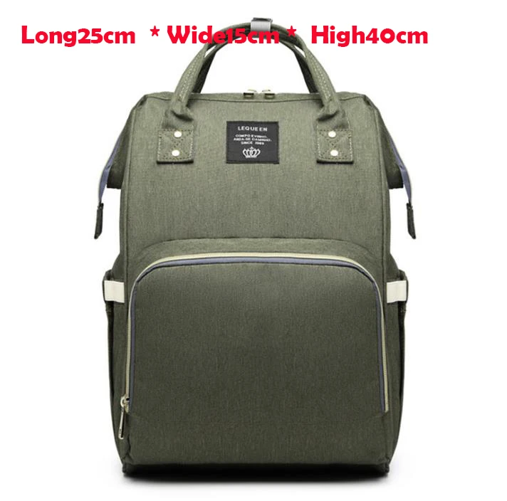 Army green Детские сумки для мама мамочка сумка для подгузников для беременных Большая вместительная сумка для ухода за ребенком водонепроницаемый рюкзак дизайнерская коляска Mochila MamaeH1000 - Цвет: Army green