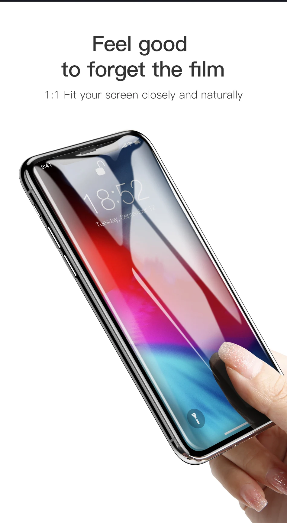 Baseus 0,23 мм Защита экрана для iPhone Xs XR Xs Max защитное стекло полное покрытие закаленное стекло для iPhone X анти шпион