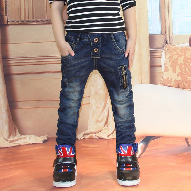 Хлопковые Штаны для мальчиков стильные модные брюки карандаш на осень и зиму