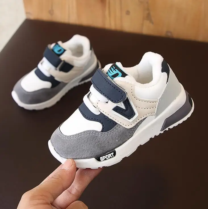 Children Sport Fleece Shoes Autumn Winter Fashion Breathable Kids Boys Girls Anti-Slippery Sneakers Baby Toddler | Детская одежда и