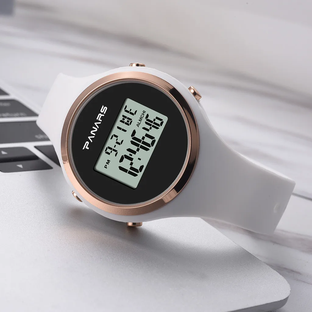 Luminous Fashion Generous And Simple Waterproof Silicone Belt Electronic Watch digital Watch fashion gif Men's watch Outdoor sp