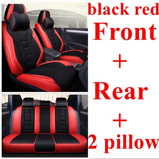 black red Передняя+ задняя крышка сиденья для LADA Xray Granta Калина приора Vesta Largus 4x4 Samara 2106 210 для Mini Countryman Coupe Clubman - Название цвета: black red