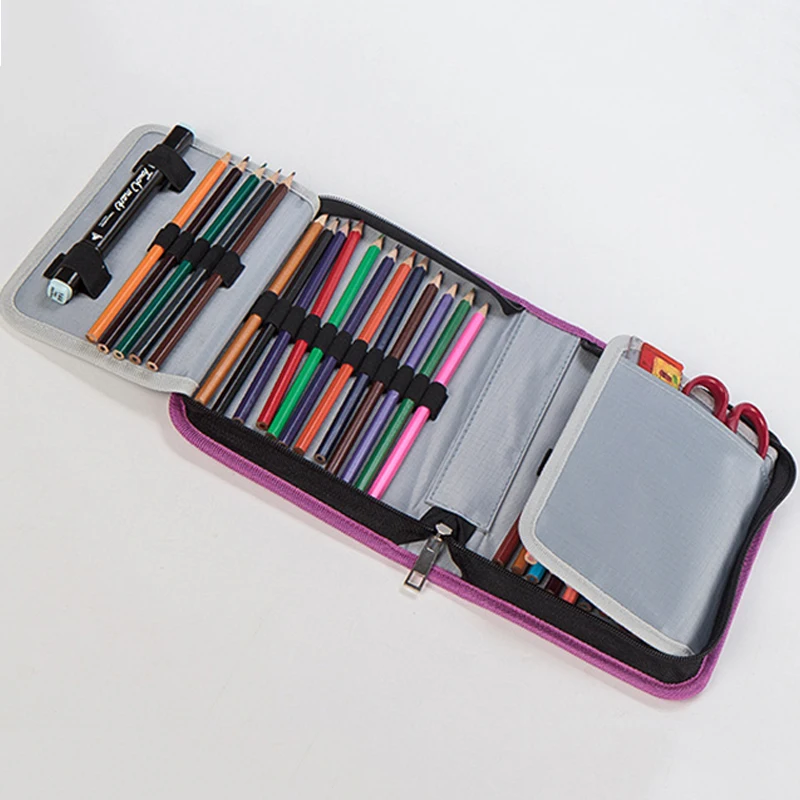 Canvas 39 Holes School Office Supply Art Pencil Cases Girls Boy Student Pen Box Orangizer Storage Bag Case Pouch Stationery Kid |