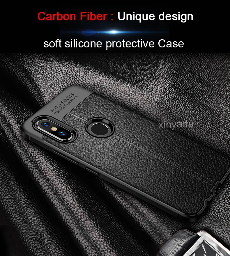 Бронированный бампер с мягкими краями силиконовый защитный чехол из углеродного