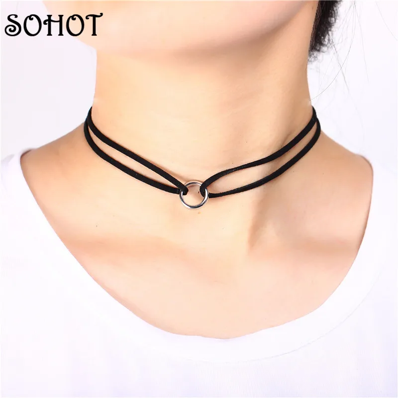 SOHOT ручная работа модное ювелирное изделие серебряный цвет полое круглое двойное