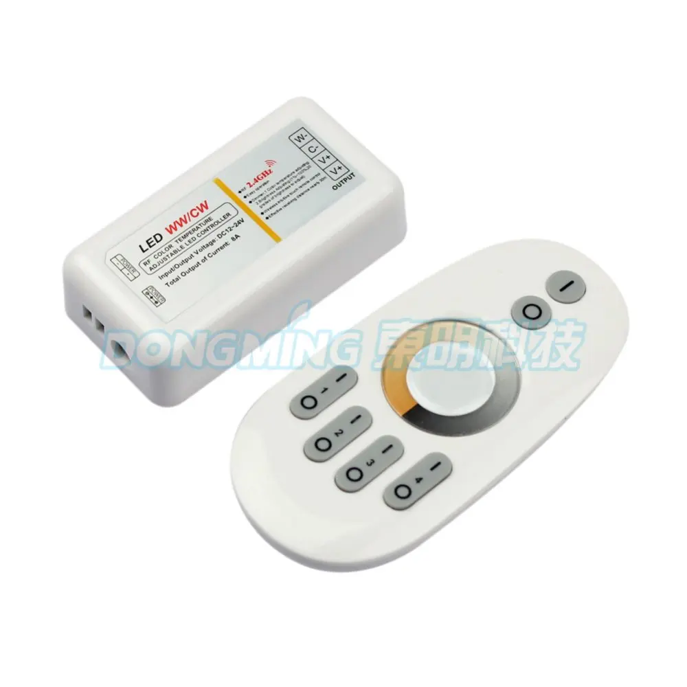 

2.4G RF wireless Brightness color temperature led controller Adjustable led controller, Dual white 4-zone rf remote controller