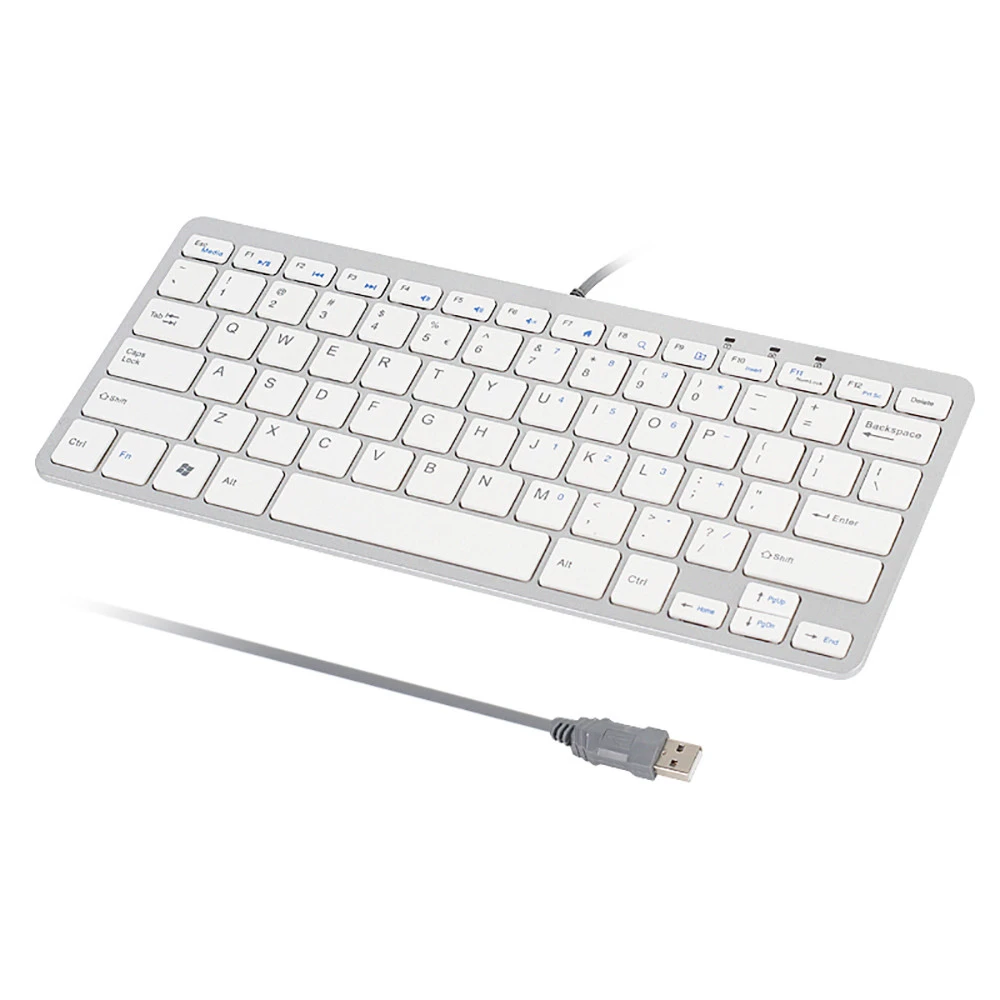 WH Ультратонкий alumiunm беспроводной bluetooth 3,0 мини-клавиатура J19T для ПК Apple Mac ноутбука геймера 78 клавиш эргономичная игровая клавиатура - Цвет: WH