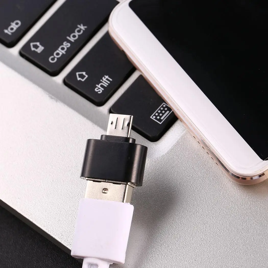 OTG адаптер для общего Android мобильного белого черного телефона внутри открытый