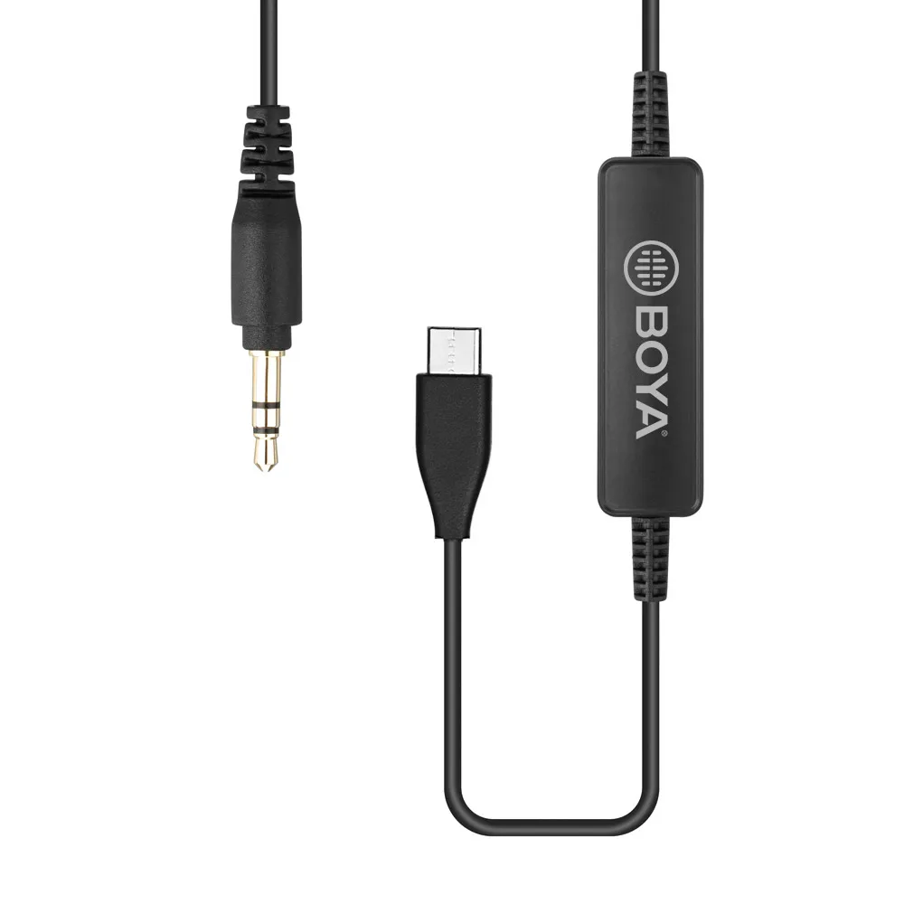 Аудиокабель BOYA для селфи микрофонов 3 5 мм с разъемом usb type C смартфонов аксессуары