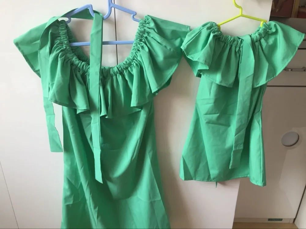 Семейные одинаковые наряды для женщин и девочек праздничное пляжное платье