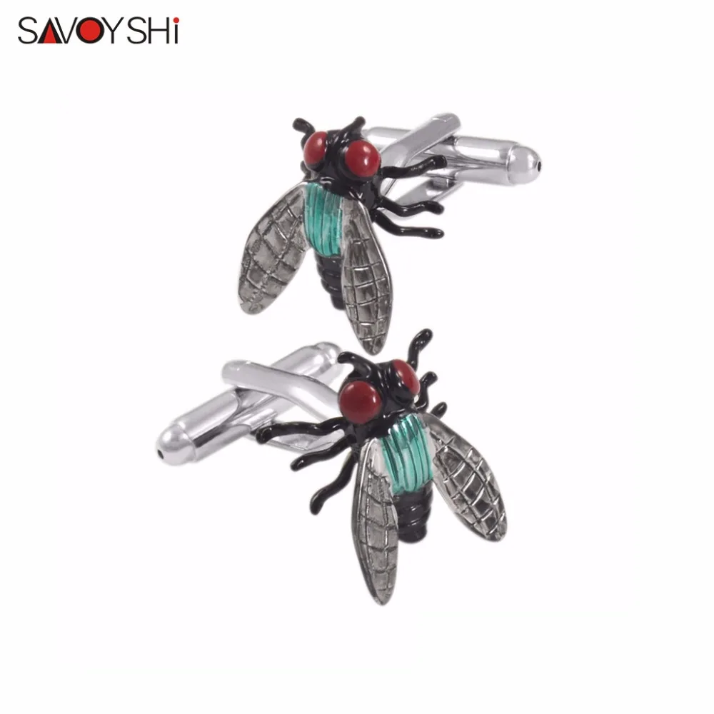 SAVOYSHI новинка запонки в виде насекомого Мушки для мужчин брендовые