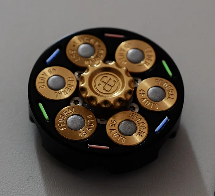 Творческий револьвер из металла spinner ручной EDC нержавеющая сталь подшипник