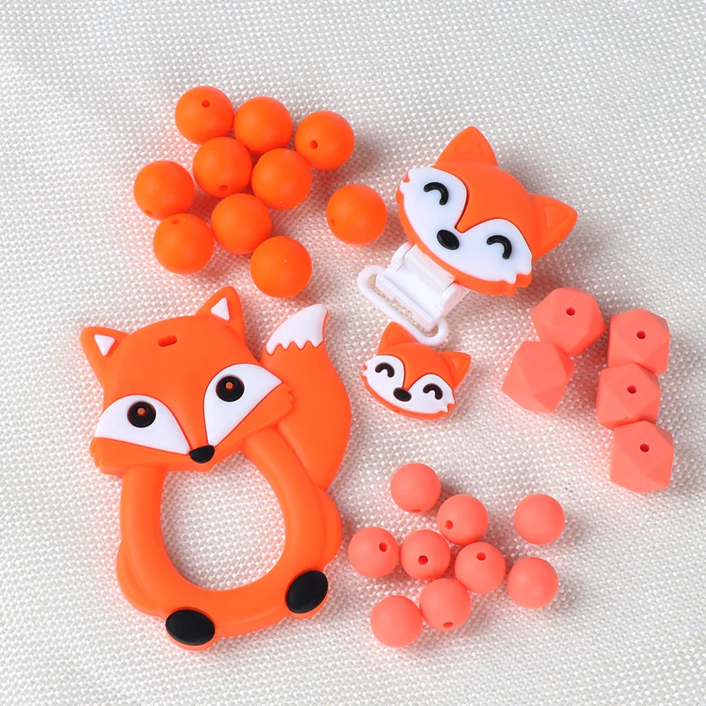 TYRY. HU Fox, детский прорезыватель, сделай сам, Bebe, бижутерия, кольцо, еда, силиконовые прорезыватели, игрушки для кормления, соски, клипсы, прорезыватели