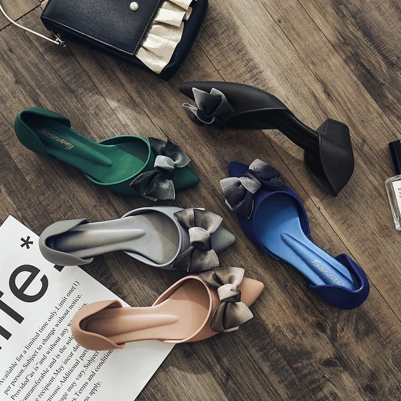 Сандалии желе женские с закрытым носком пляжные босоножки перфорацией