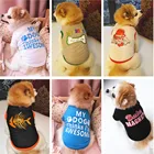 Милая Одежда для собак, весеннее хлопковое пальто для щенков, куртки, футболка с кошкой, костюм с героями мультфильмов, одежда для маленьких питомцев, чихуахуа, мопса, йоркширский