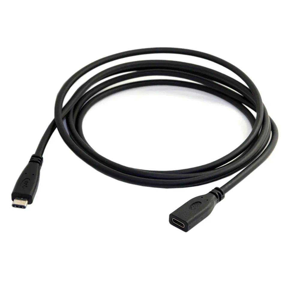 YKSO USB C кабель 3 1 Тип мужчин и женщин Расширение зарядный синхронизации данных