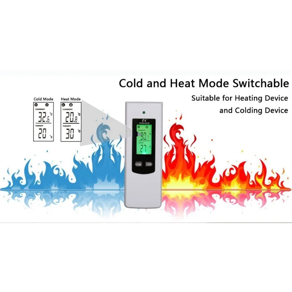 Цифровой термостат Nashone для теплого пола 220 В контроллер температуры